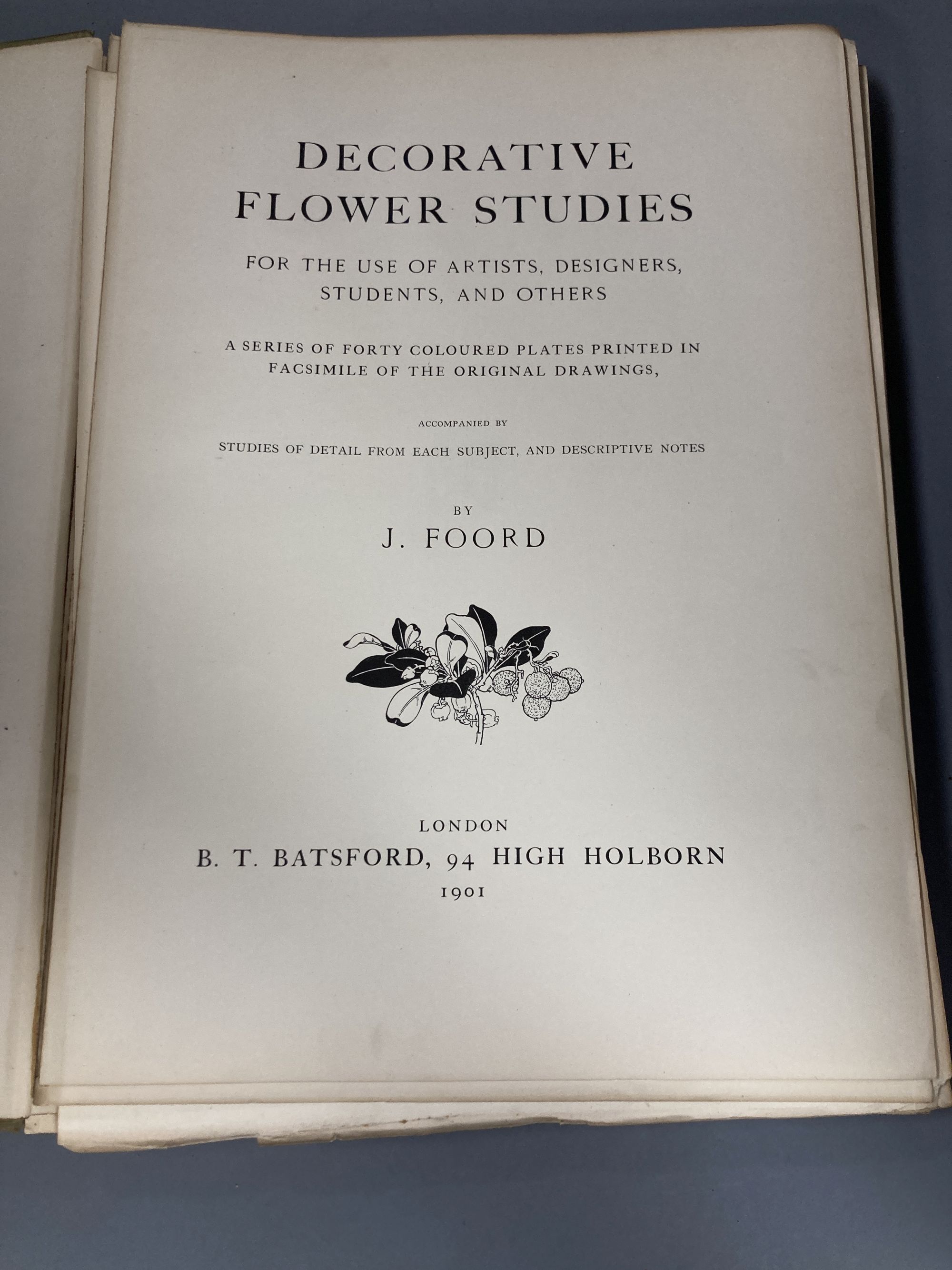 J. Foord, decorative flower studies, 1st edition